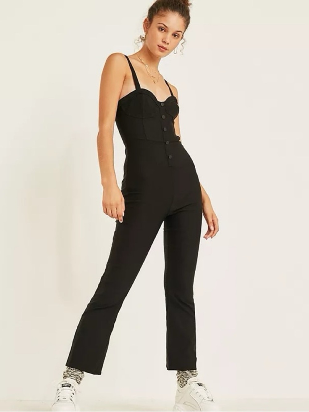 Black Strapless Jumpsuit